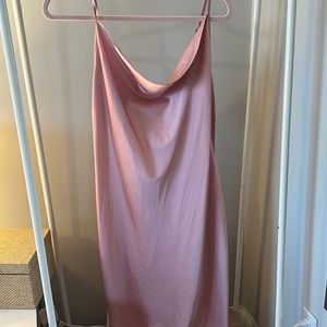 Satin midi dress